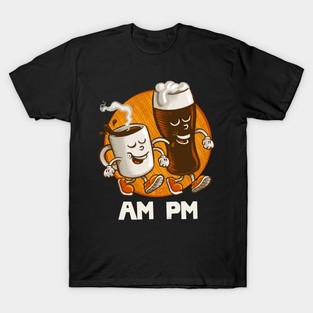 AM PM T-Shirt by RedBug01